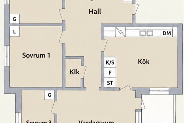 Häradsvägen 3B, Knivsta - bild 1