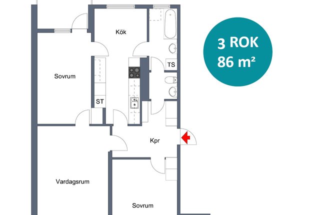 Risingeplan 22, Spånga - bild 5