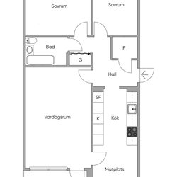 Kongahällagatan 106, Kungälv - bostad för lägenhetsbyte